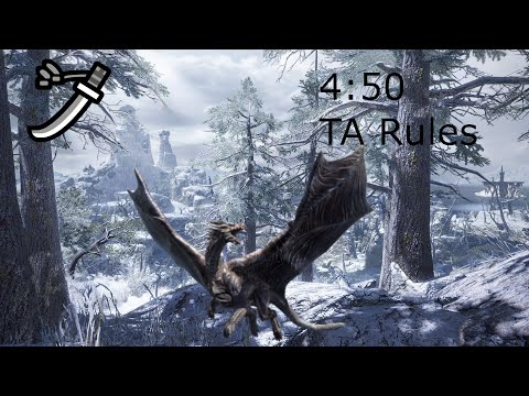 Monster Hunter Rise Kushala Daora LS Solo 4:50 TA Wiki Rules | クシャルダオラソロ