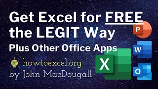 Get Excel for FREE - the LEGIT Way