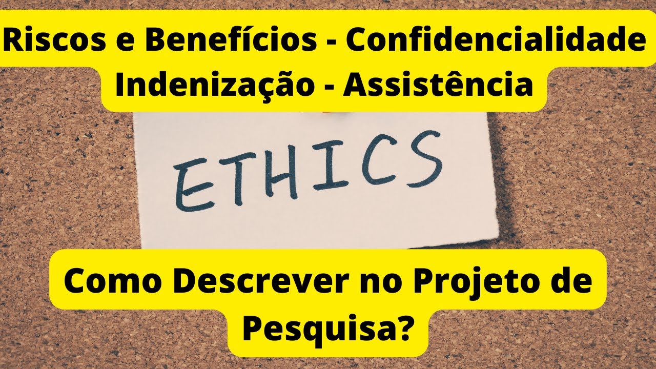 Watch Now RISCOS I BENEFÍCIOS I CONFIDENCIALIDADE I IDENIZAÇÃO I ASSISTÊNCIA: Como Colocar Projeto de Pesquisa RISCOS I BENEFÍCIOS I CONFIDENCIALIDADE I IDENIZAÇÃO I ASSISTÊNCIA: Como Colocar Projeto de Pesquisa