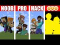 Alex Steve NOOB vs PRO vs HACKER MINECRAFT Pixel Art Skin 【まいぜん】初心者 vs プロチーター アレック