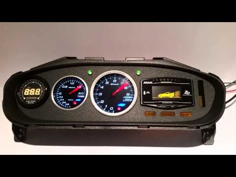 240sx Custom Cluster with Defi gauges Custom Cluster Development