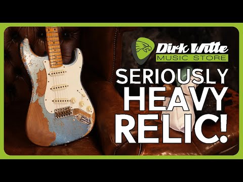 Fender Ltd Red Hot Strat Super Heavy Relic - Aged Lake Placid Blue image 16