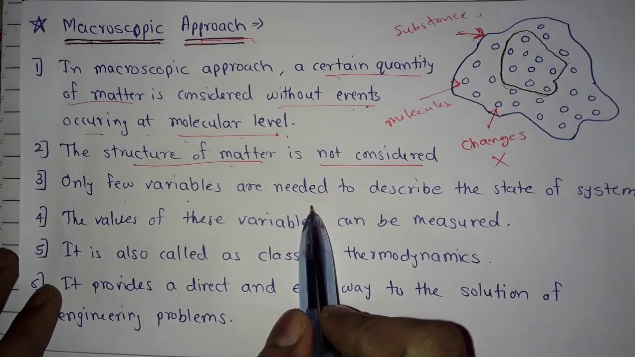 Macroscopic Approach & Microscopic Approach | Thermodynamics
