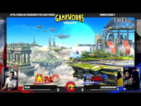 For Glory Friday 90 - Avian (Pikachu) Vs. LooK|Moonshine (Lucario) - Winners Round 3