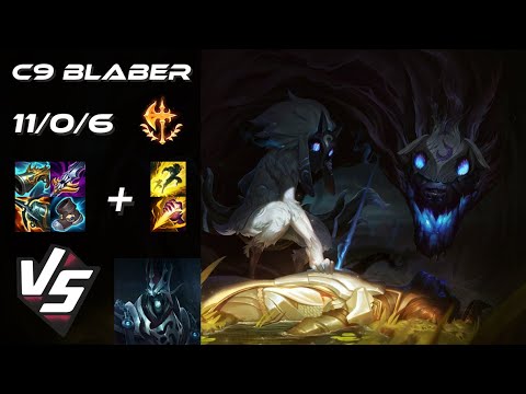 Cloud9 Blaber JUNGLE Kindred vs Karthus - NA Grandmaster Patch 14.5