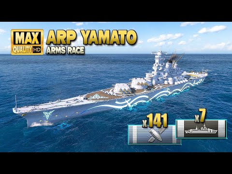 Battleship "ARP Yamato" on map Hotspot - World of Warships