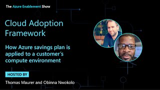 How Azure savings plan is applied to a customer’s compute environment