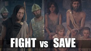 Save VS Don’t Save Innocent Family (Kassandra) - All Choices - Assassin’s Creed Odyssey