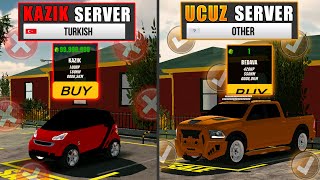 BÜTÜN SERVERLARI GEZDİM !! *Ucuza Araba Aldım!* Car Parking Multiplayer