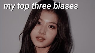 bias ranking in each kpop group