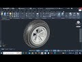 HOW TO CREATE 3D CAR TYRE IN AUTOCAD
