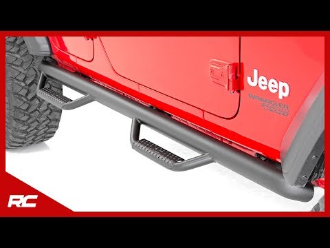 Jeep Wrangler JL Unlimited Wheel-To-Wheel Nerf Steps by Rough Country