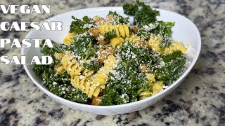 HOW TO MAKE CAESAR PASTA SALAD | SALAD RECIPES | PASTA SALAD