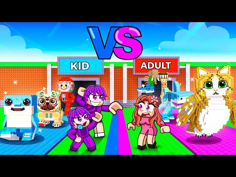 KIDS Vs ADULTS In Steal A Brainrot Challenge…