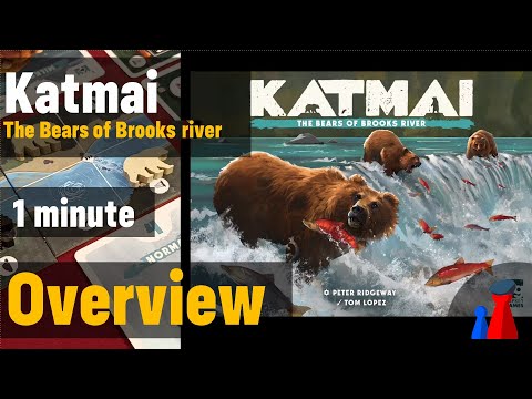 Katmai : The bears of Brook River -1 minute Overview - Peaky Boardgamer