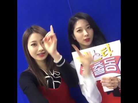 160208 9MUSES Kyungri & Minha @ SBS Eating Star Show