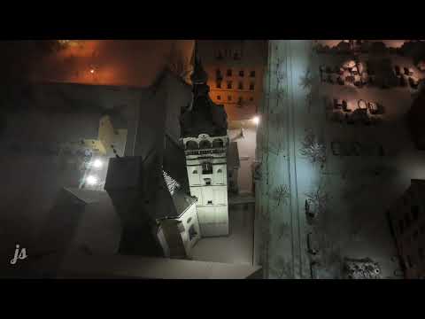 Winter night flight / Lipník nad Bečvou / Moravian Gate