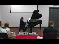 Christine Martin Playing Being Together On Her Piano For The Audience