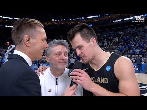 "We're not a Cinderella": Oakland's Jack Gohlke following it's historic upset over Kentucky