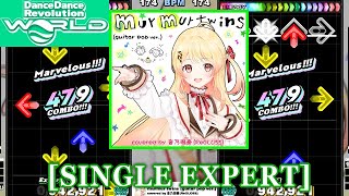 【DDR GP(WORLD)】 murmur twins (guitar pop ver.) / covered by 音乃瀬奏(ReGLOSS) [SINGLE EXPERT] 譜面確認+Clap