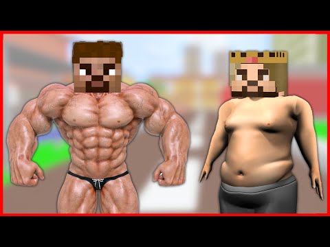 MINECRAFT MUSCLE CASE VS SKIN WIND MOVIE! 😂