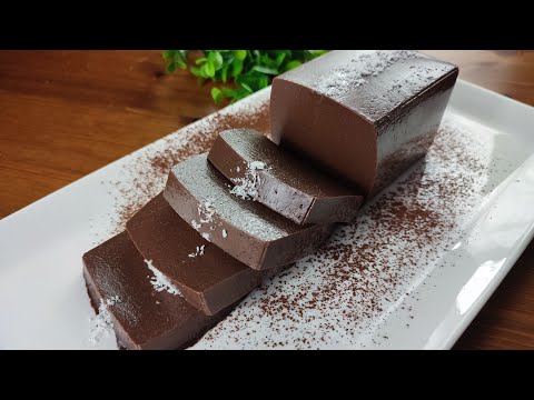 Do you have Milk and Chocolate? Delicious dessert no flour, no oven and no gelatin!