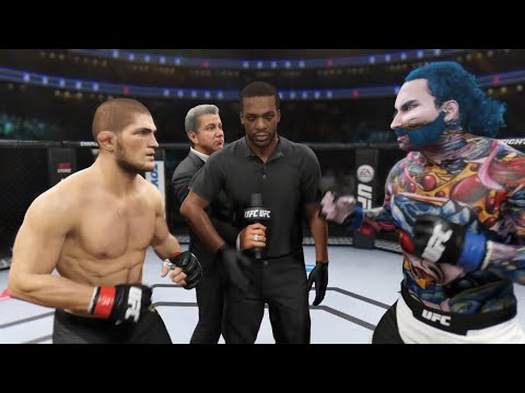 Khabib vs. Merman - EA Sports UFC 2 - Champion Fight