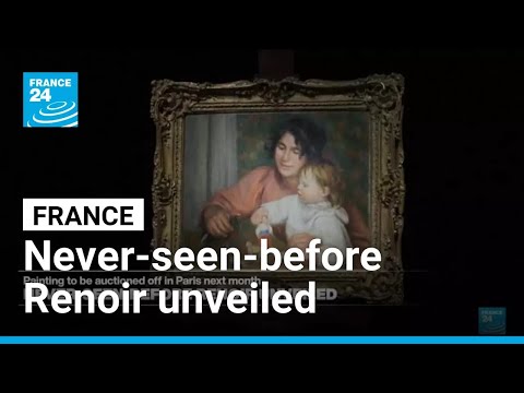 Never-seen-before Renoir painting unveiled ahead of auction • FRANCE 24 English