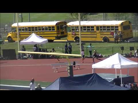 Girls 400m seeded heat of Bullis Invitational 4-16-16