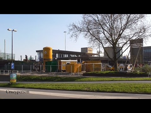 Sloopwerkzaamheden bij station Vlaardingen Oost, Hoekse Lijn RET Rotterdam Metro