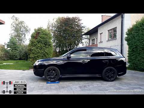 Mitsubishi Outlander GT 3.0 V6 S-AWC -  4x4 diagonal test on rollers