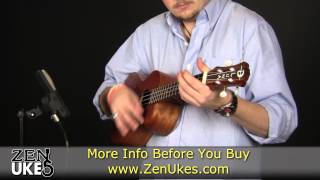 Video thumbnail for Luna Mahogany Tattoo Tenor Ukulele @ ZenUkes.com by Zen Ukes