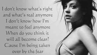 Lily Allen - The fear (with lyrics on screen) HQ