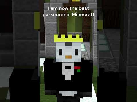 Penguin the gamer conquers Minecraft!! Crazy skills!!