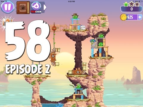 Angry Birds Stella Level 58 Episode 2 Beach Day Walkthrough