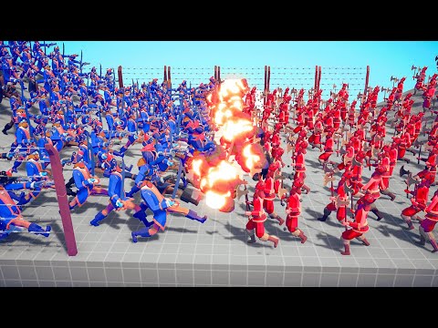 100x VIKING 🪓 vs 🏴‍☠️ 100x PIRATE ARMY / Totally Accurate Battle Simulator ( TABS )