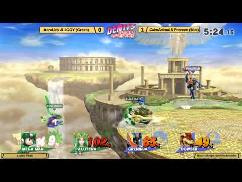 DBA 4 Smash 4 - AeroLink and iiGGY vs Calm Animal and Phenom - Losers Finals