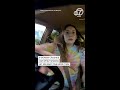 A woman crashes car while singing 'hit me baby one more time'
