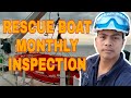 MONTHLY INSPECTION OF RESCUE BOAT VLOG 14