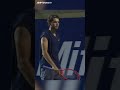 MISSILE Forehand Tennis Return! ? #Shorts