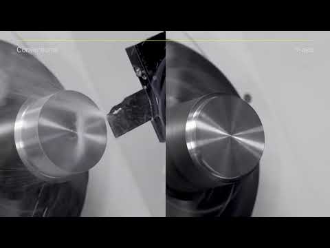 Sandvik Coromant Demo Three times higher feed rate with Y axis parting