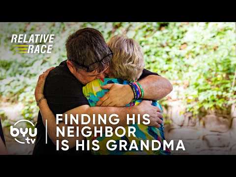 Man Finds Out His Neighbor Is His Grandma | Relative Race | BYUtv