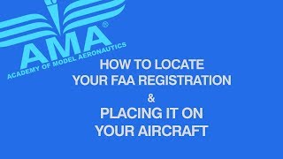 Locating Your FAA Registration and Placing It On Your Aircraft