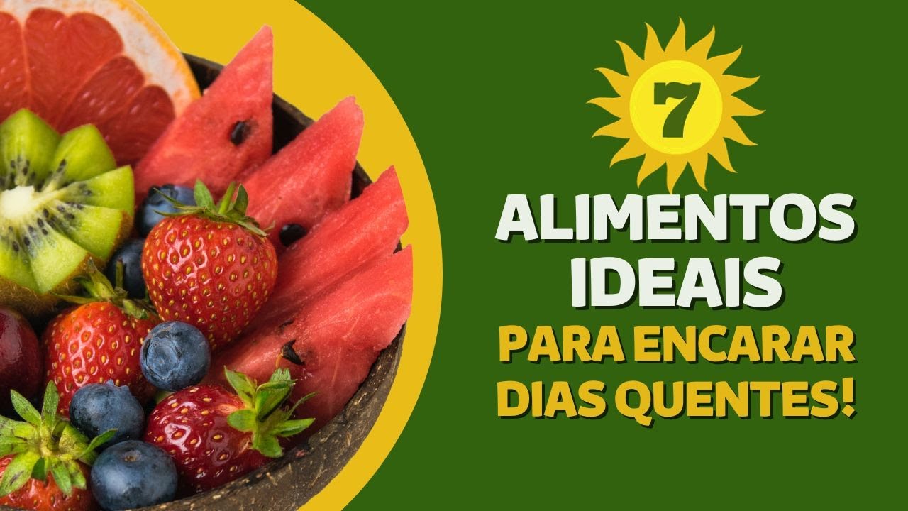 Conheça 7 Opções de Frutas e Verduras Perfeitas para Enfrentar Dias de Calor Intenso ☀️ 🍓🥒🍉🥦🍇🥕
