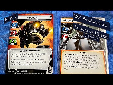 Venom vs Ultron Marvel Champions LCG Card Game - Solo (Game 1)