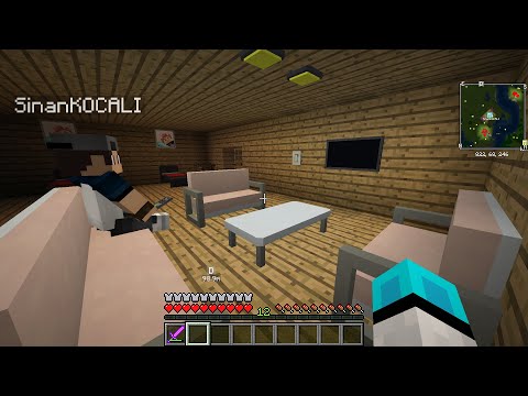 Sezon 10 Minecraft Modlu Survival Multi Bölüm 20 - Oturma Odası