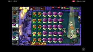 Plants vs. Zombies™  (Adventure 2) Night Level 9 (iPadOS)