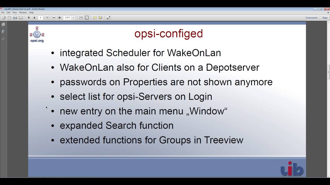 Client Management with opsi: Service Release 4.0.7