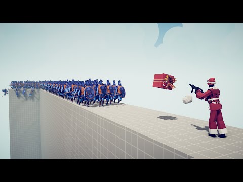 SANTA CLAUS BRIDGE LAST STAND - Totally Accurate Battle Simulator