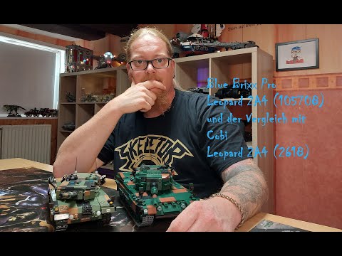 Leopard 2 A4 - Vergleich der Raubkatzen - Blue Brixx Pro (105708) VS Cobi (2618)